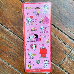 Hallmark Peanuts Vintage Valentine's Day Stickeroni Snoopy Lucy Stickers NEW NIP